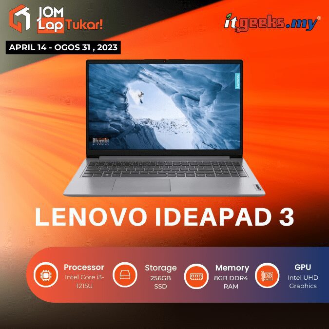 LENOVO IDEAPAD 3-15IAU7/Intel Core i3-1215U/8GB DDR4/256GB SSD/Intel ...